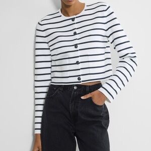 Aritzia Babaton color White admiral Notable Cardigan